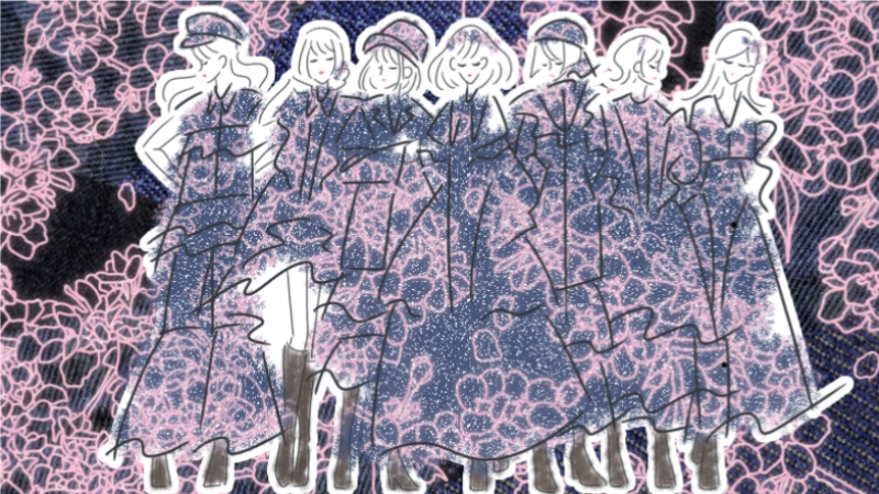 愛(藍)で咲く桜