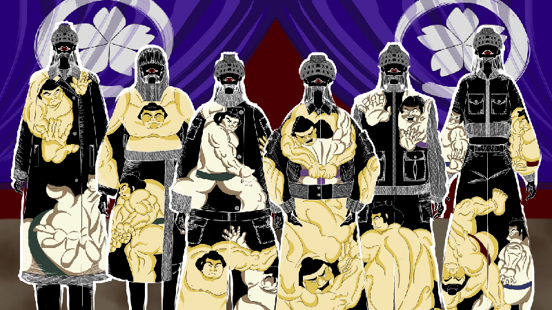 発揮揚々!ぶつかり合う肉体服!