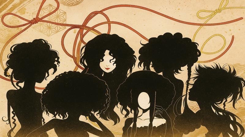 切った髪が組紐に！ゴミがキラキラヘアアクセサリーに変身！