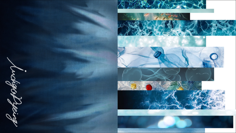 藍染と海の深さを重ね合わせ、ファッションで未来を染める