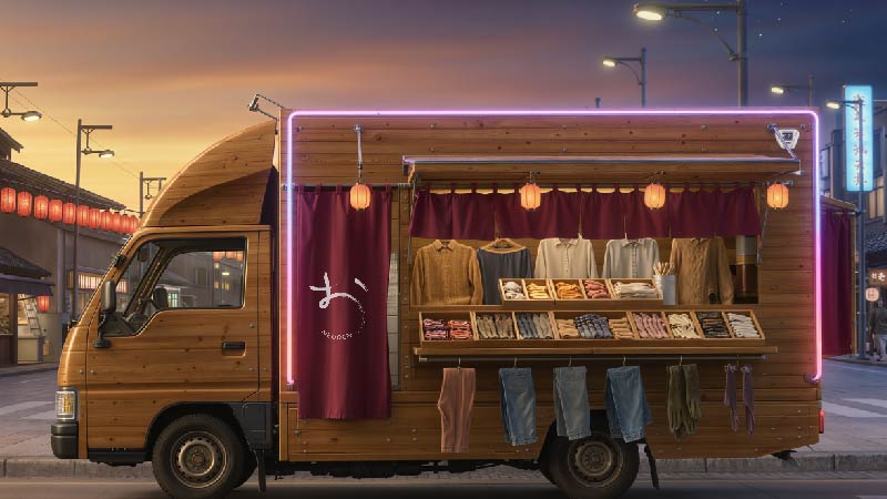 おでんをネオンで彩る。旅するファッション屋台～NEODEN～