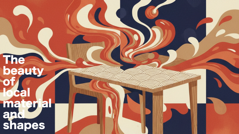 日本の風土や人々の暮らしを映す郷土料理を生かした家具デザイン